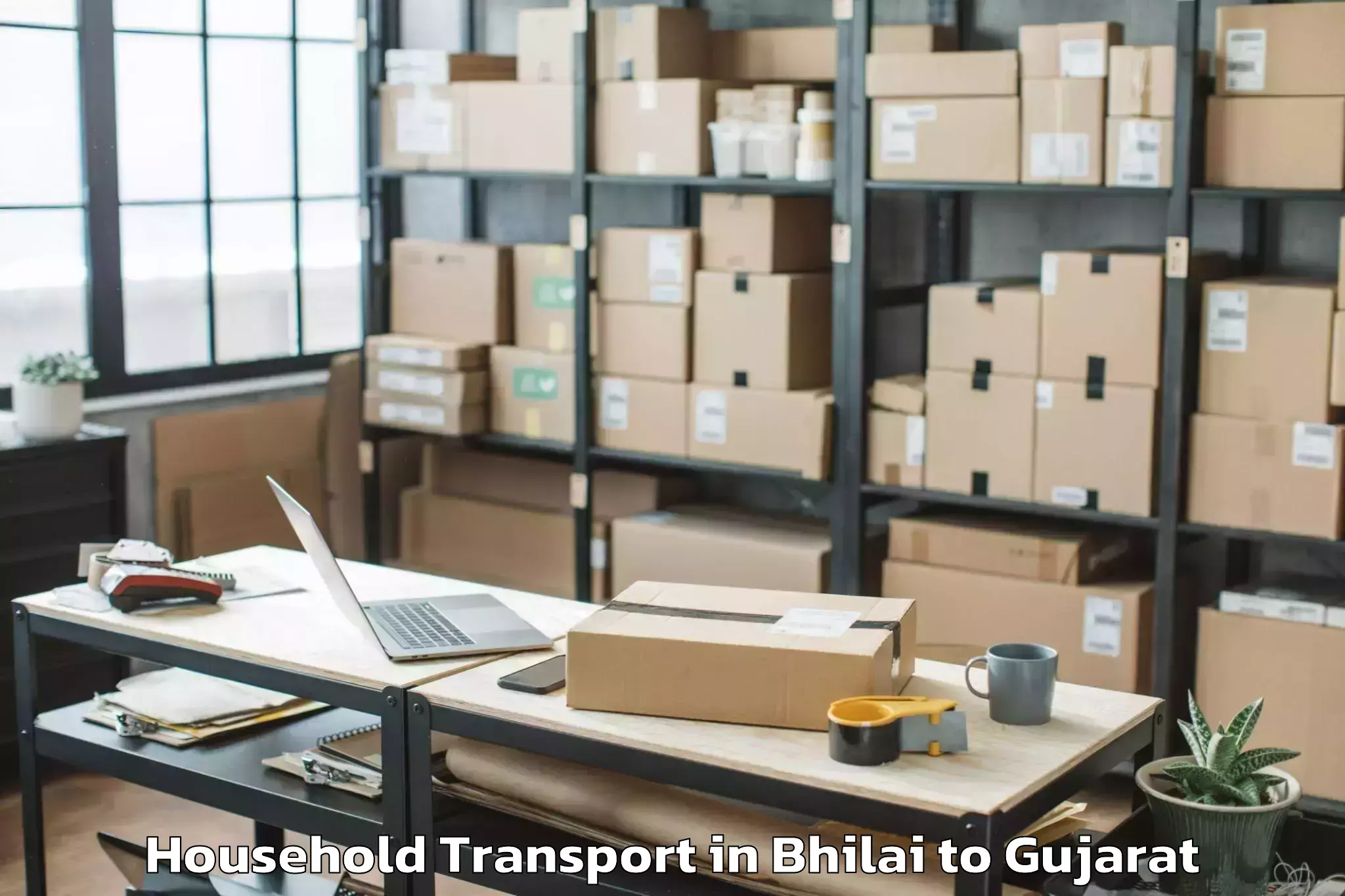 Hassle-Free Bhilai to Petlad Household Transport